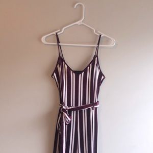 Forever 21 - Belted Striped Jumpsuit